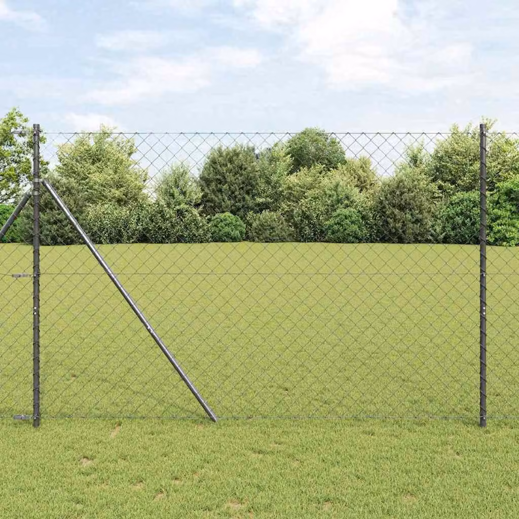 Maison Exclusive - Palo della recinzione Grigio 10 x 1,6 m (rete 60 x 60 mm)