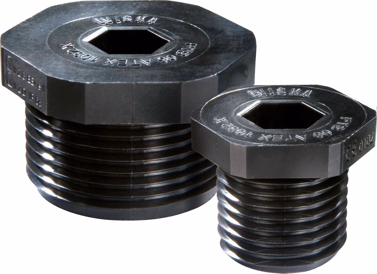 Vite di chiusura WISKA ATEX M25x1,5 KBR-M25Atex Esagonale interno ed esterno Poliammide (PA) II2DExtbIIICDb / II2GExebIICGb
