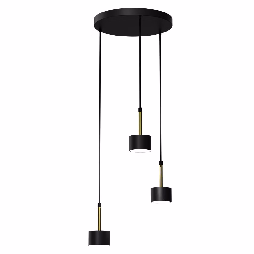Milagro ARENA lampadario a sospensione MLP7762 nero / oro