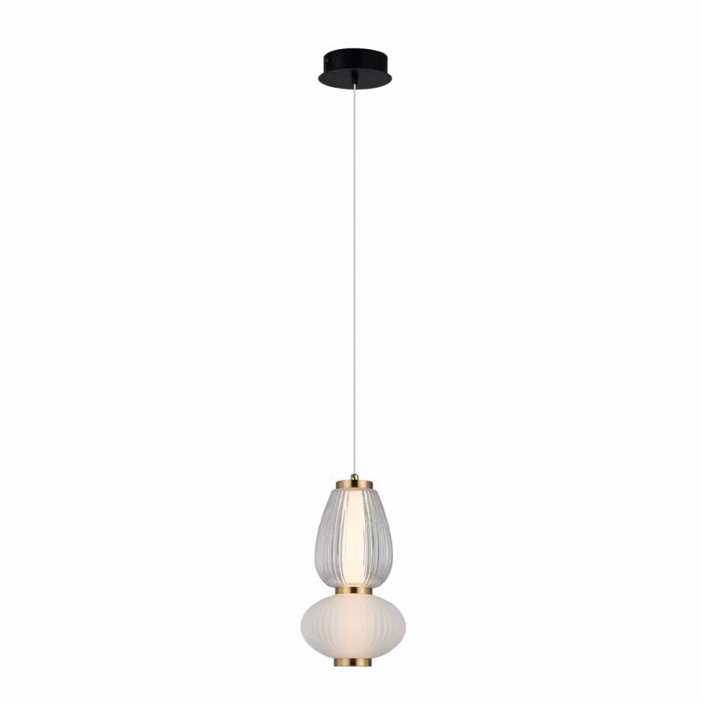 Lampada a sospensione a LED, 8W, modello GASTEL PND-74937-2-BK, marca Italux