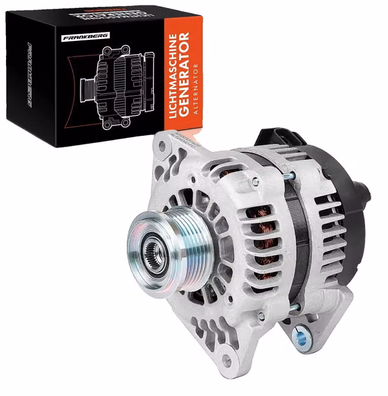 Generatore per macchine, 14 V, diametro della puleggia 60 mm, corrente di carica 90 A, 6 scanalature, montaggio diretto