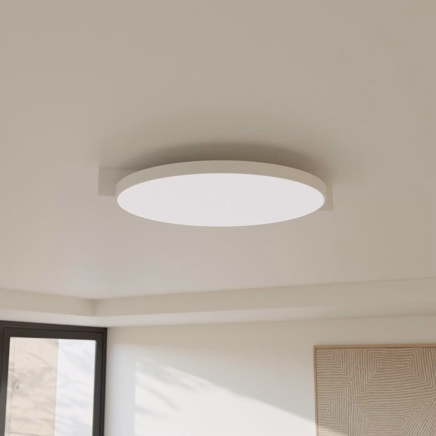LUMIÈRE Design Plafoniera 'Resa' 44cm LED bianco caldo CRI 95 Bianco