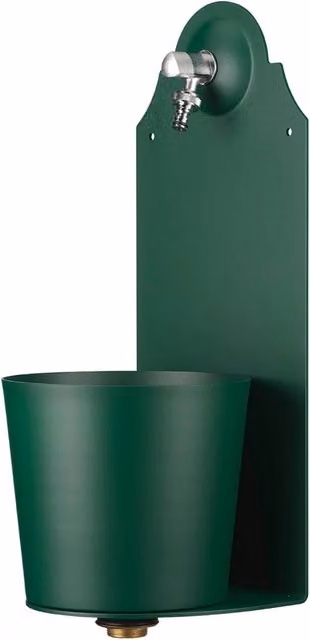 Fontana a Parete da Giardino con Rubinetto Belfer 42/PRX Verde