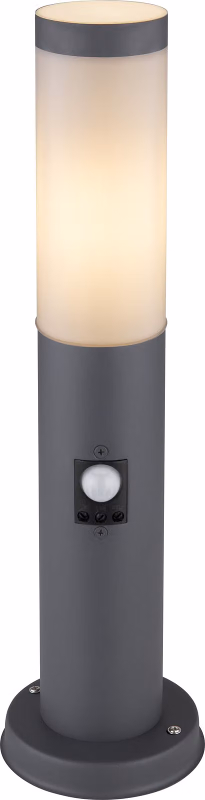 Globo Lighting luce da esterno in acciaio inox antracite, 1x E27
