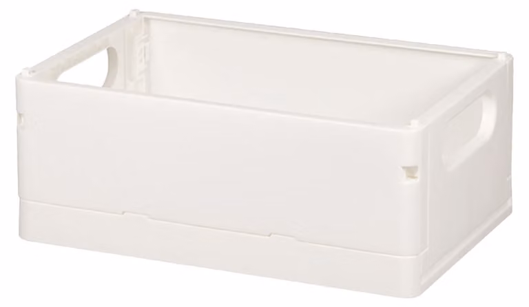 Cestino portaoggetti pieghevole in plastica, versatile, resistente, contenitore da scrivania, armadio pieghevole per giocattoli, cosmetici