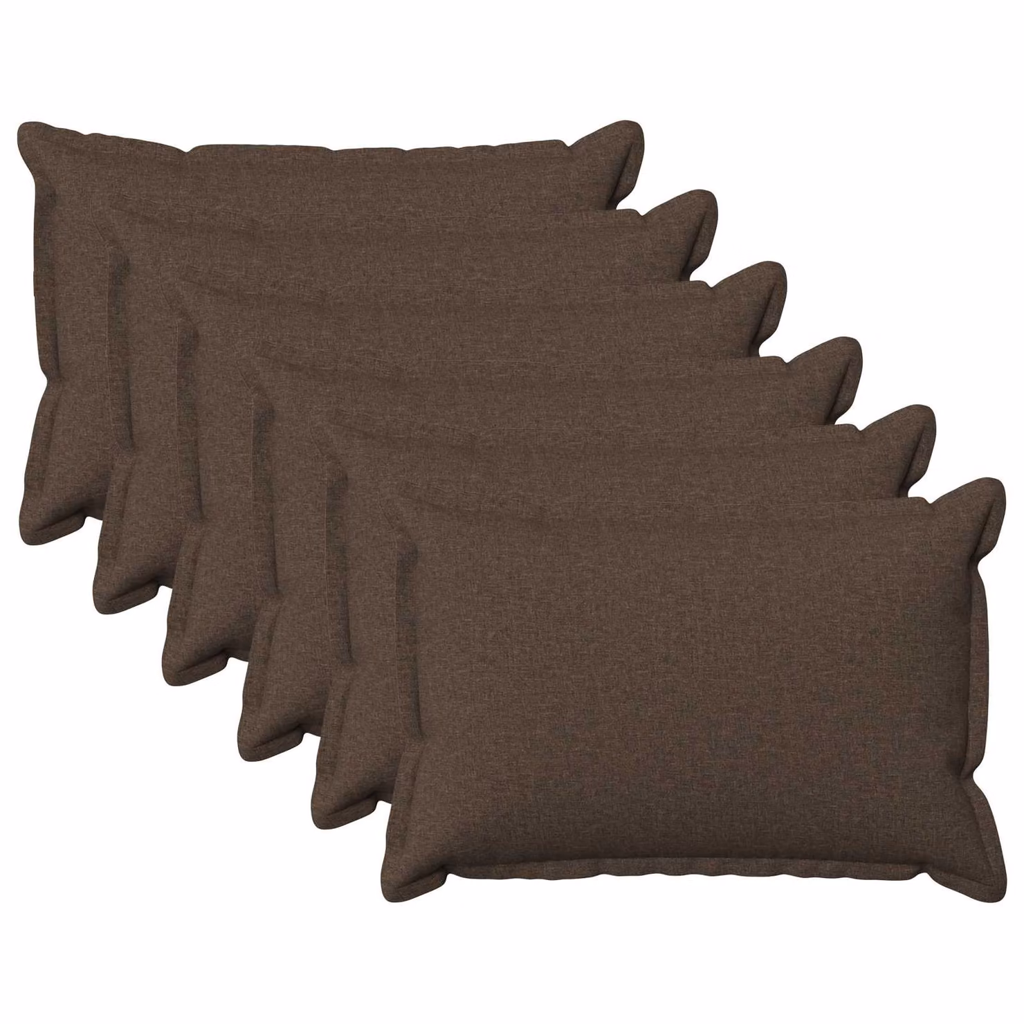 Set di 6 federe vidaXL HOUTEN color tortora, dimensioni 50 x 80 cm