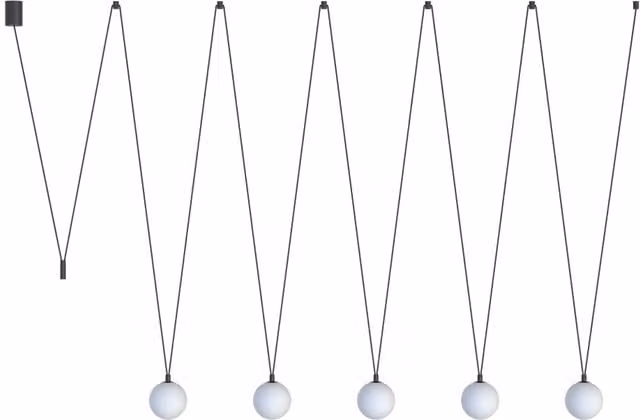 Nowodvorski SLING V lampadario 5 luci sfere bianche