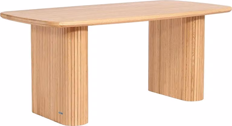 Home Deluxe Tavolo da pranzo ARENOS - rovere naturale, oliato (180 x 75 x 90 cm) | Tavolo in legno massiccio dal design moderno per sala da pranzo e cucina