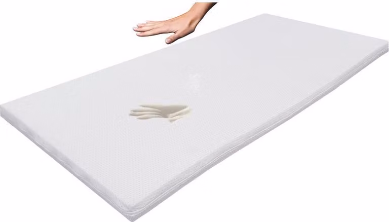 Topper 180x200cm Silver Fresh 6 cm di altezza in schiuma di viscosa