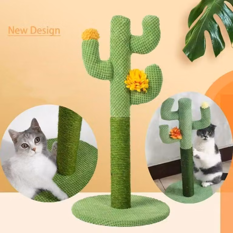 Kratzbaum per gatti, in sisal naturale, altezza 60 cm