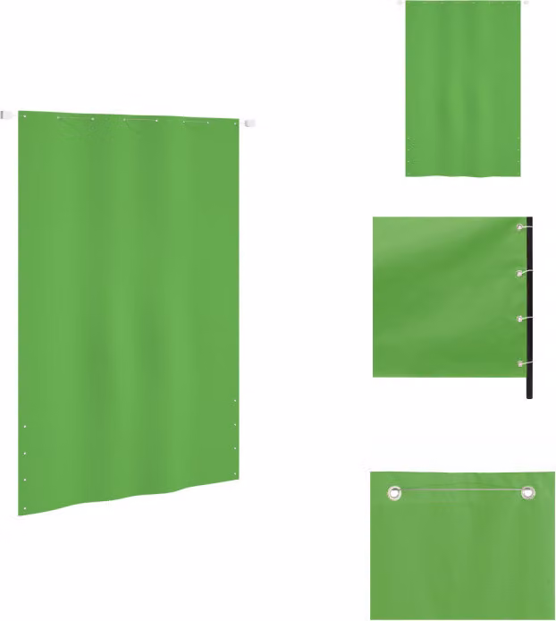 vidaXL Schermo privacy per balcone verde chiaro 160x240 cm Tessuto Oxford - Ombrelloni e tende da sole