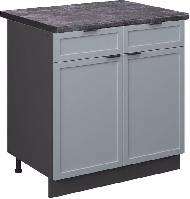 Mobiletto base per cucina Fame-Line Blu-grigio chiaro/Antracite 80 cm, PL Antracite Vicco