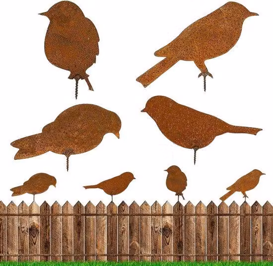 Decorazioni a forma di uccellino - Set da 4 pezzi