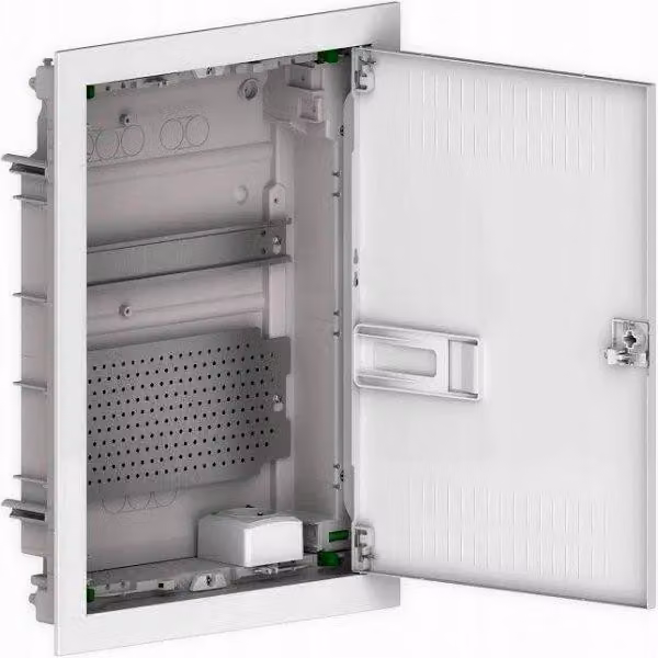 Centralino da incasso multimediale MSF 2x12 porta metallica BIANCA