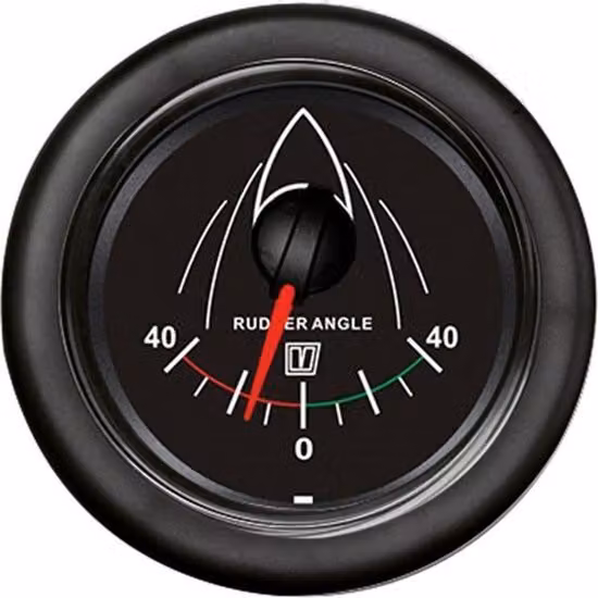 VETUS RUDDB indicatore di posizione del timone nero 12/24V
