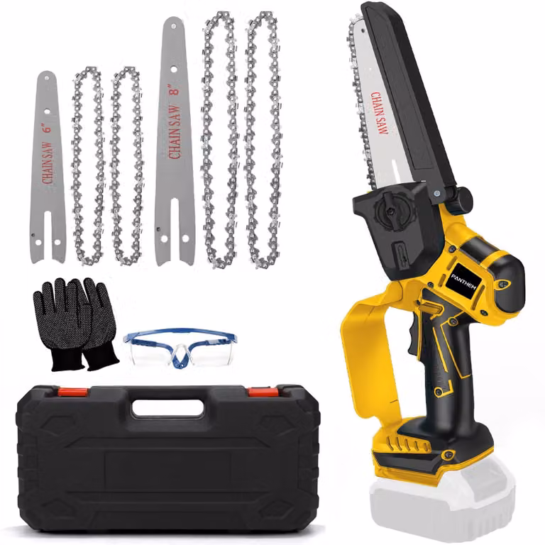 Piccola motosega senza fili da 20 cm - Mini sega elettrica - Ideale per la lavorazione del legno