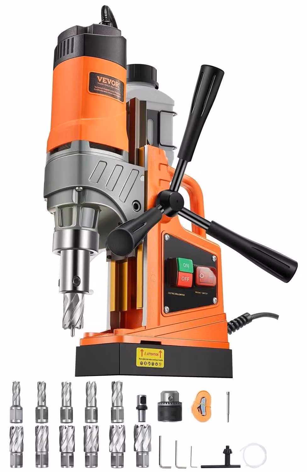 Trapano magnetico - Trapano per metalli - Trapano portatile - Trapano a pressione - Motore da 1450W