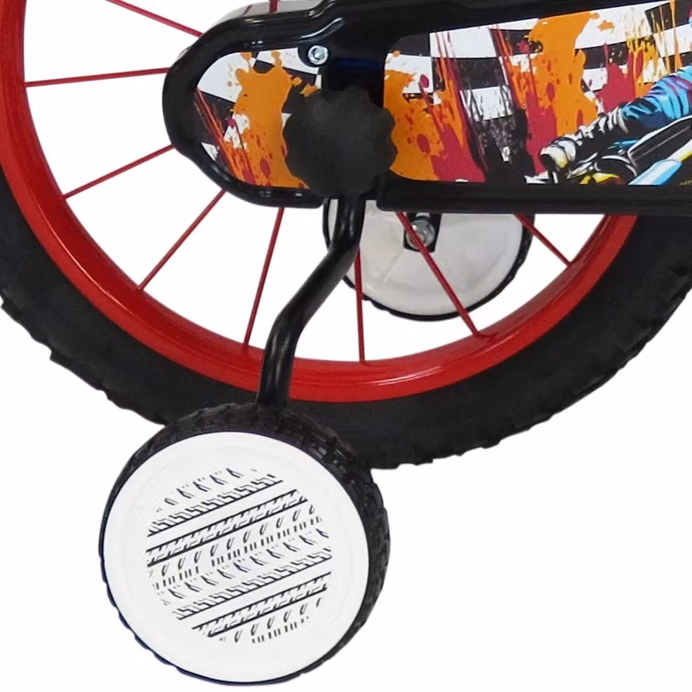 Bicicletta per bambini SCH SPEED 16 pollici in metallo, adatta per età 5-7 anni e altezza 105-135 cm, con campanello – 2