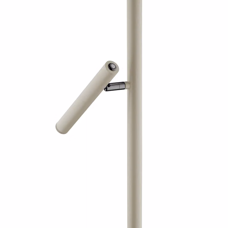 HELL Lampada da terra a LED Streak, dimmerabile, Crema / Ambra, Soggiorno / Sala da pranzo, Metallo, Moderno, Lampada LED da terra