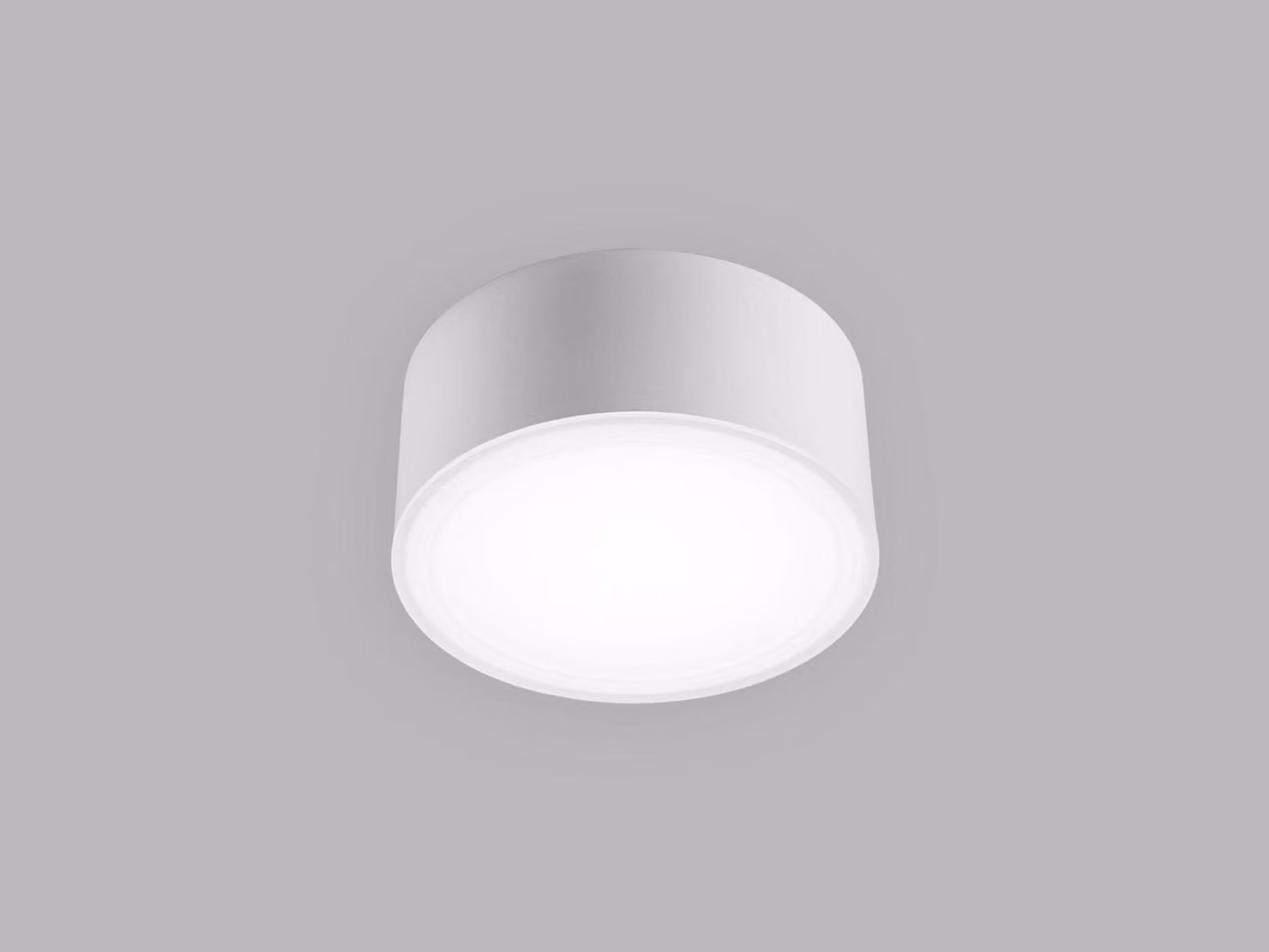 Apparecchio LED a soffitto BUTTON II CRI90 dimmerabile, Variante: Ø 150 x 72 mm, 1200 lm, 3000 K/4000 K, DALI, bianco