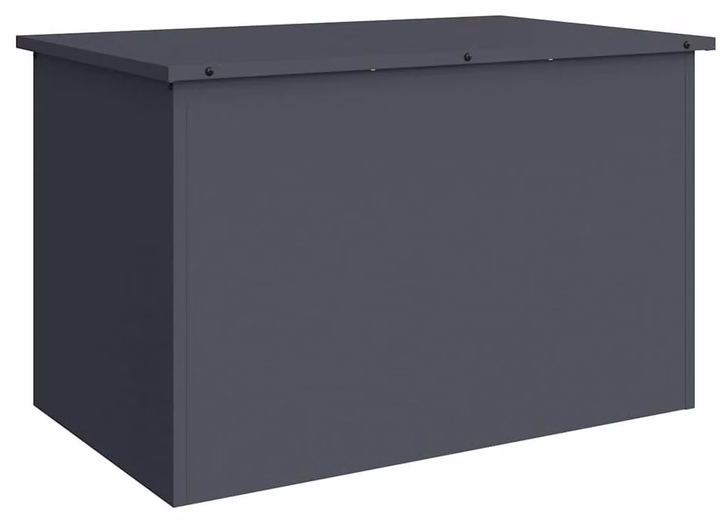 Contenitore da giardino in acciaio con design moderno, dimensioni 80 x 50,5 x 50 cm