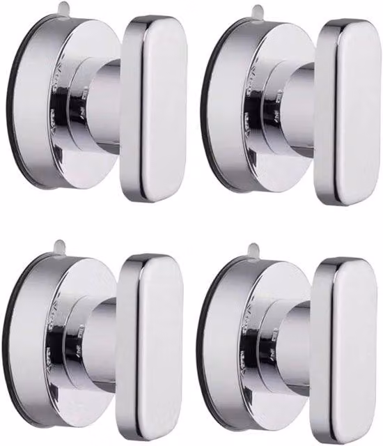 Barra di sostegno per bagno e WC - Set da 4 pezzi, montaggio a parete, antiscivolo, argento