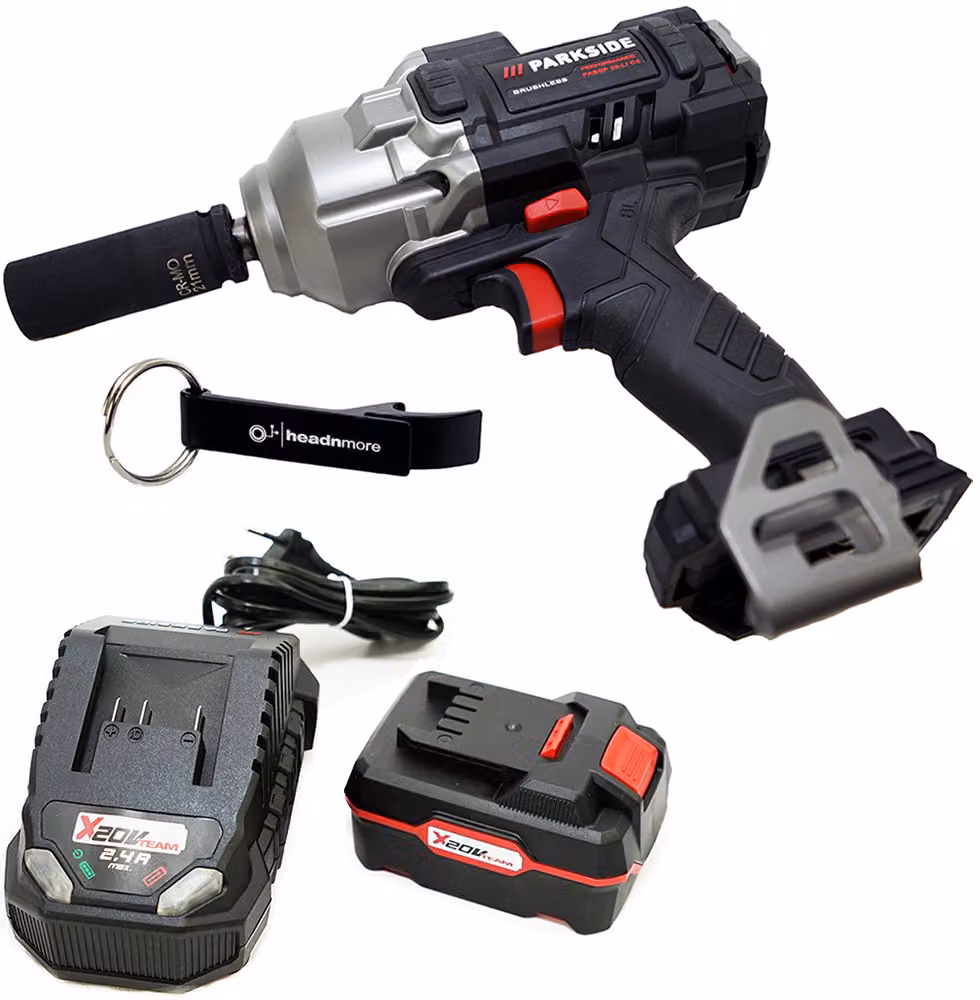 PARKSIDE PERFORMANCE® Avvitatore a impatto a batteria da 20 V PASSP 20-Li / 1⁄2″ / incl. batteria (4 Ah) e caricabatteria (2,4 A)