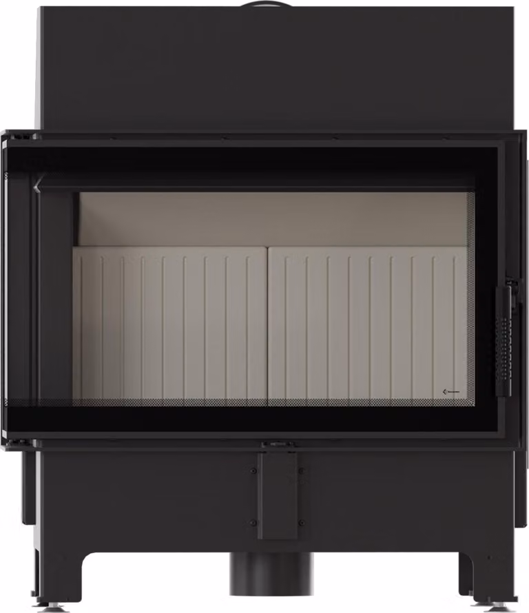 Inserto per caminetto KRATKI ZIBI ECO 9,9 kW Ø 180 angolo sinistro