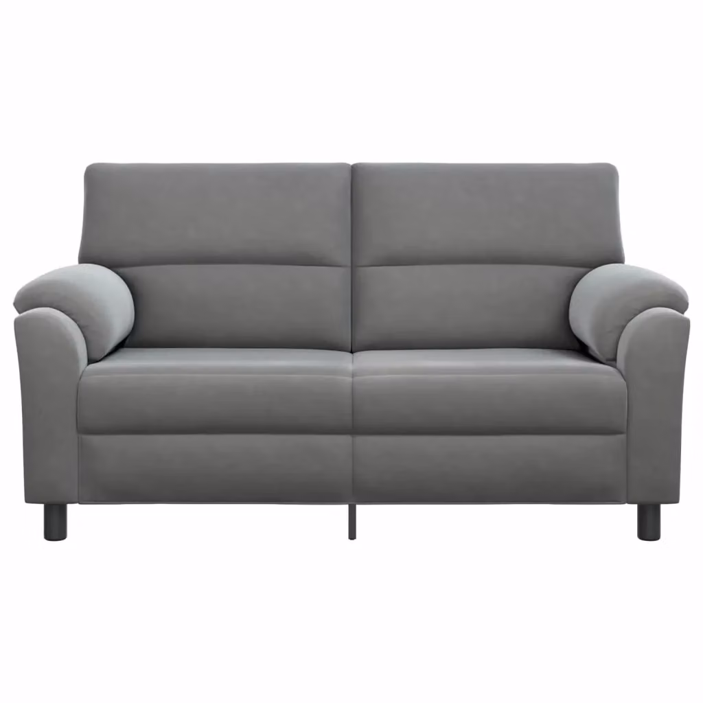 Divano moderno in velluto vidaXL colore grigio scuro con struttura in metallo L: 174 cm, P: 85 cm, H: 93 cm – 2