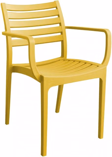 Poltrona Eveline 58,5x55,2x84 cm in Polipropilene Giallo