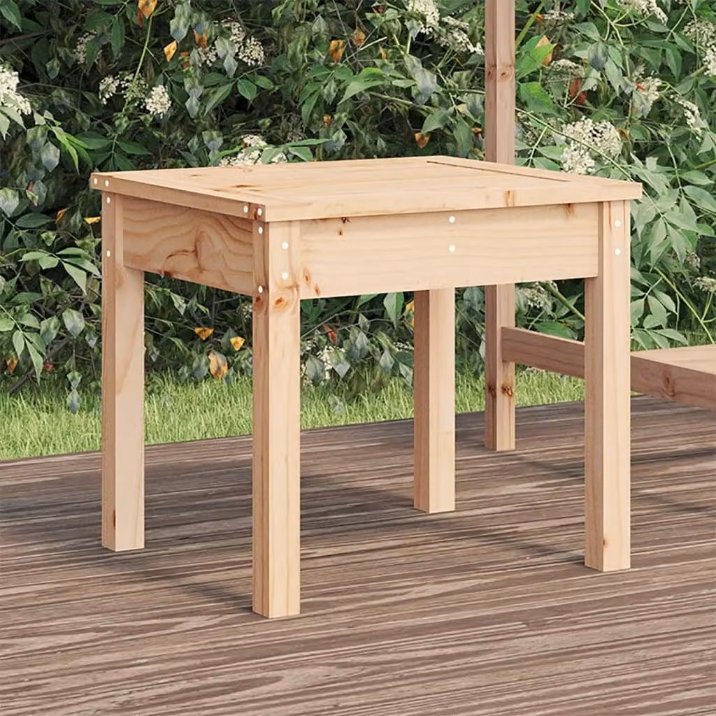 The Living Store Panca da giardino 50x44x45 cm in legno di pino massiccio