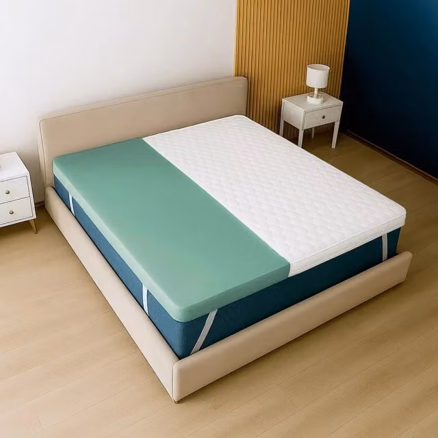 Topper in Memory Foam The White Stone Bianco L: 200 cm, P: 160 cm, H: 5 cm