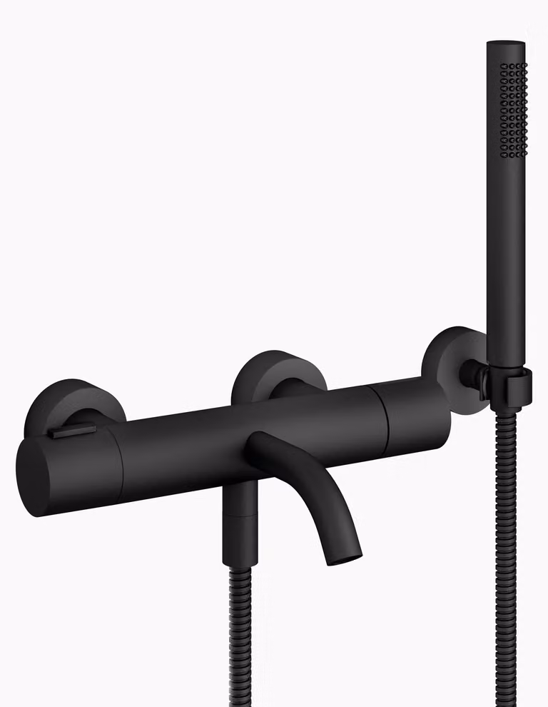 Dornbracht META Mitigeur monocommandé pour bain, pour montage mural, avec flexible de douche, saillie 210mm, 34234979-33, 34234979-33