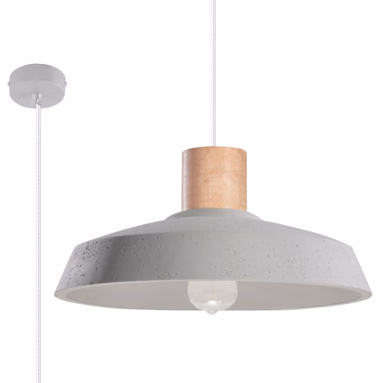 Lampada a sospensione AFRA 1xE27 15W betoNon applicabilerewno 115x40x40cm Sollux Lighting