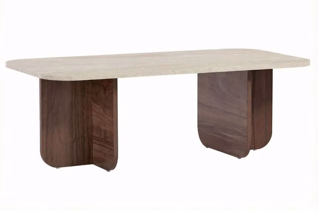 Tavolino moderno Hanah Home in legno beige e marrone L/P/H: 120 x 60 x 41 cm – 1