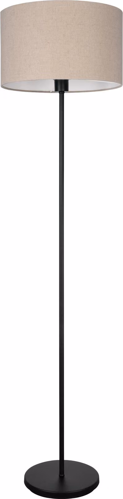 Piantana Moderna Feniglia Acciaio Nero 1 Luce E27