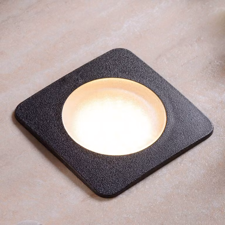 Fumagalli Spot LED da interrare Ceci 120-SQ nero CCT CECI, Nero, Plastica, Moderno, Faretto da incasso da terra