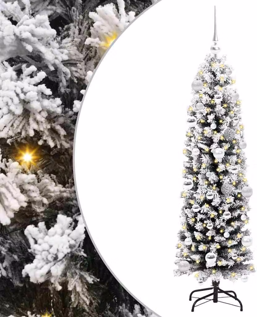 Albero di Natale artificiale con 150 LED Verde 150 cm