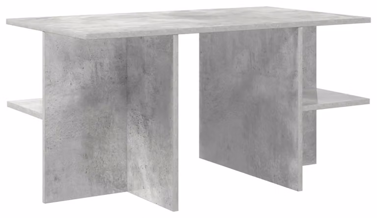 Tavolino da salotto Grigio Cemento 87 x 50 x 45 cm