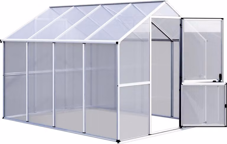 KGT Callas IV serra in plastica Serra propagatrice Serra 6,81 m² tetto a falde