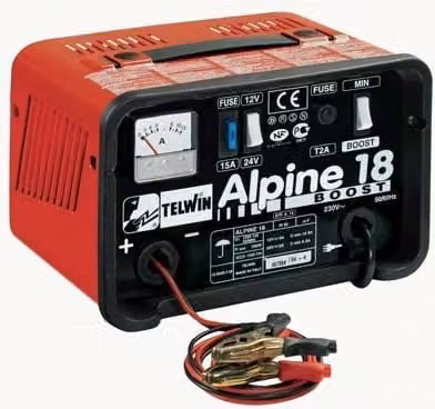 Caricabatteria Telwin Boost Volt 12 a 24 Ah Rosso