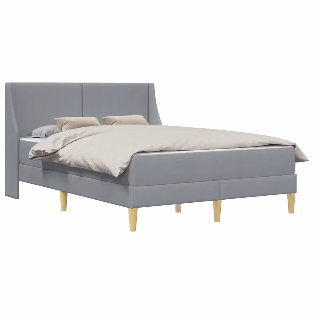 Struttura letto imbottita con materasso vidaXL in tessuto grigio L/P/H: 120 x 200 x 96 cm – 2