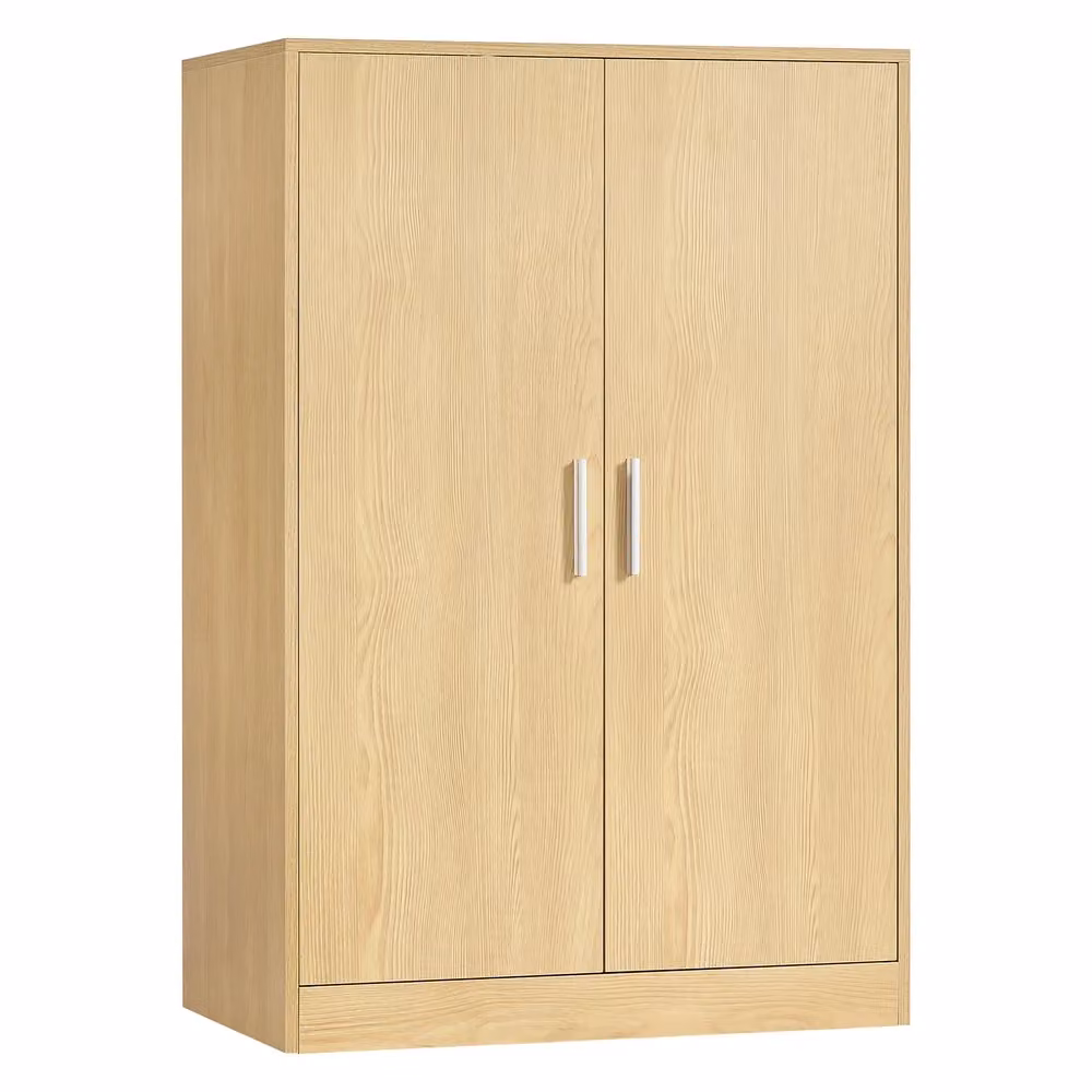 Scarpiera armadio con ante e ripiani regolabili salvaspazio, Beige Rovere / 60 x 36 x 90 cm