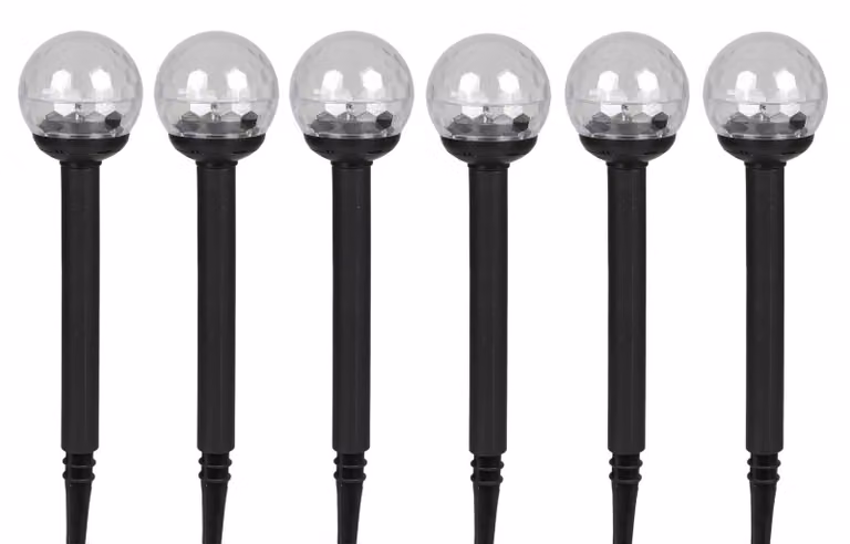 Lampada solare a LED per giardino, set da 6, con cambio colore. Lampada solare per giardino, lampada decorativa