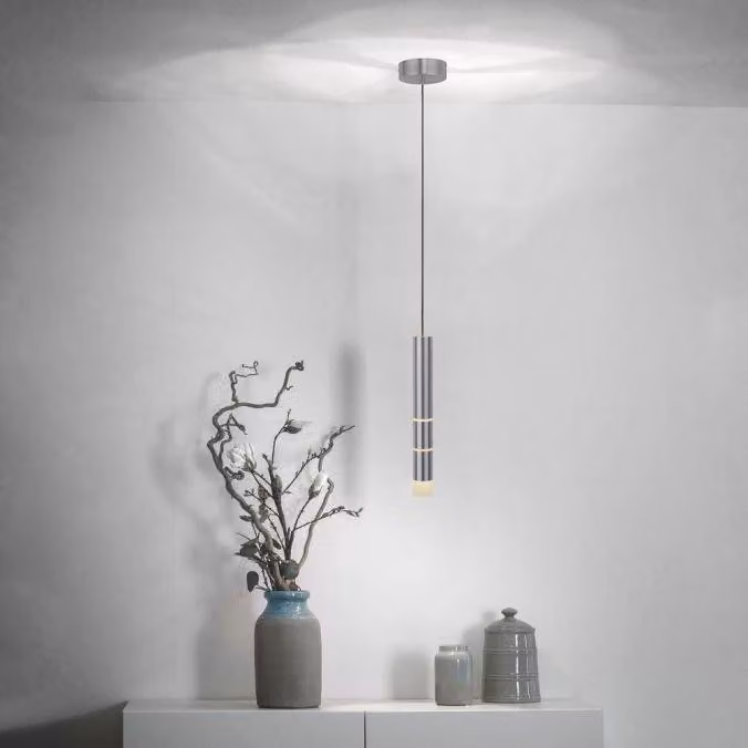 Paul Neuhaus Lampada a sospensione LED PURE VEGA funzione memoria, 7 modalità di luce, luce bianca calda alluminio soggiorno, sala da pranzo, corridoio, cucina 2211-18, 2211-60, 2211-95, 2213-18, 2213-60, 2213-95