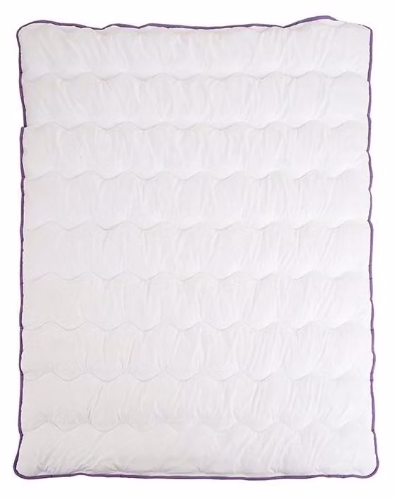 Coperta trapuntata BELLA LAVENDER 140x200 cm, bianco