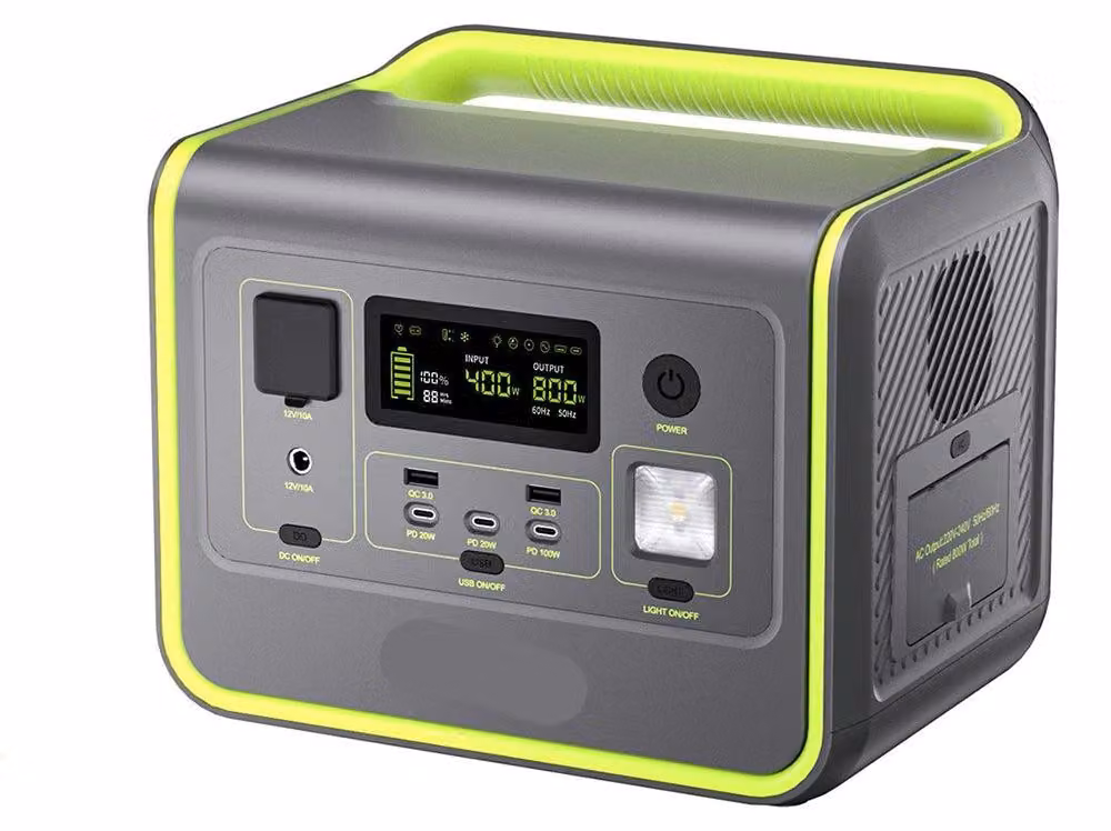 Centralina portatile di alimentazione – Batteria al litio da 512Wh/140400mAh – Generatore solare – Uscita AC da 800W