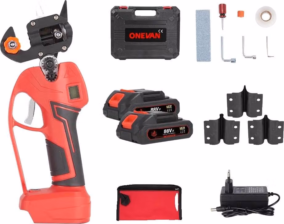 Utensile per rifiniture, motore brushless, lame in acciaio altamente legato, set di 2 batterie