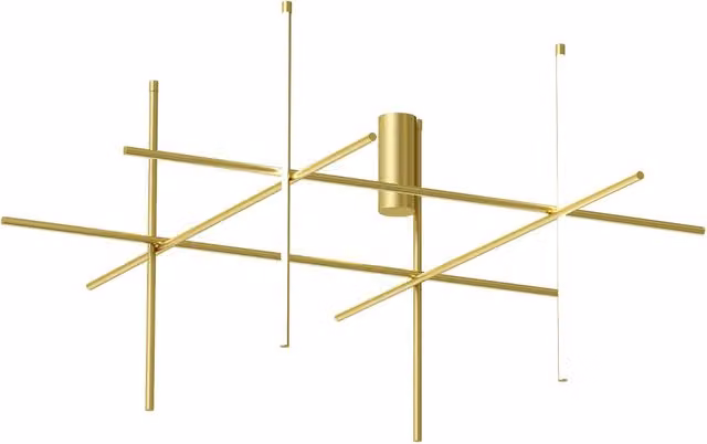 Plafoniera Flos Coordinates LED dimmabile in finitura gold/brass e silver