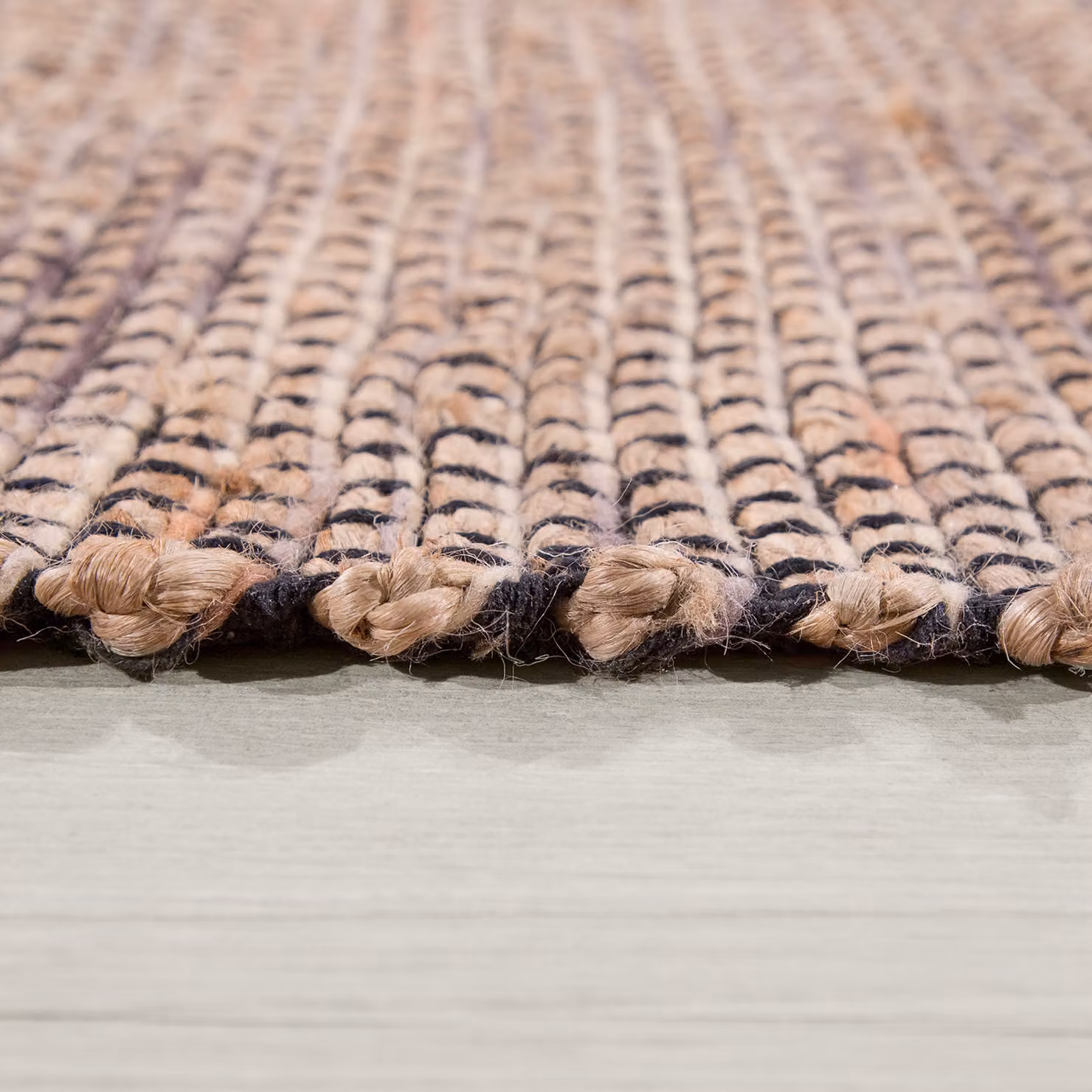 Tappeto Orkide beige in lana e juta intrecciato a mano stile boho L: 100 cm, P: 60 cm – 2